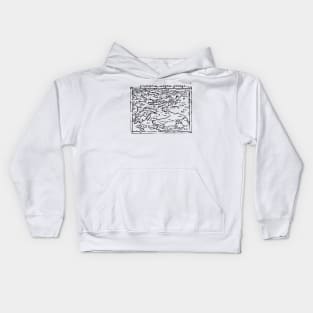 Random Map Kids Hoodie